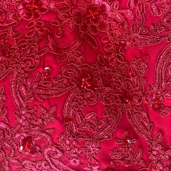 Red Gown- Size 14 - Picture 7 of 7
